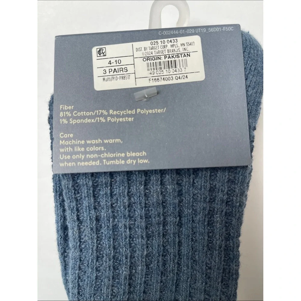 Universal Thread Auden Crew‎ Socks 7 pair NWT